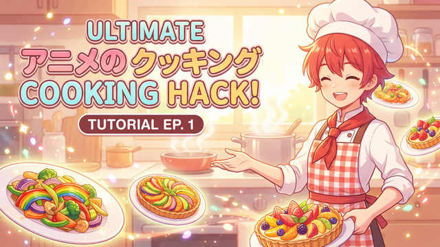 17c一起草美食动漫教程-日式便当